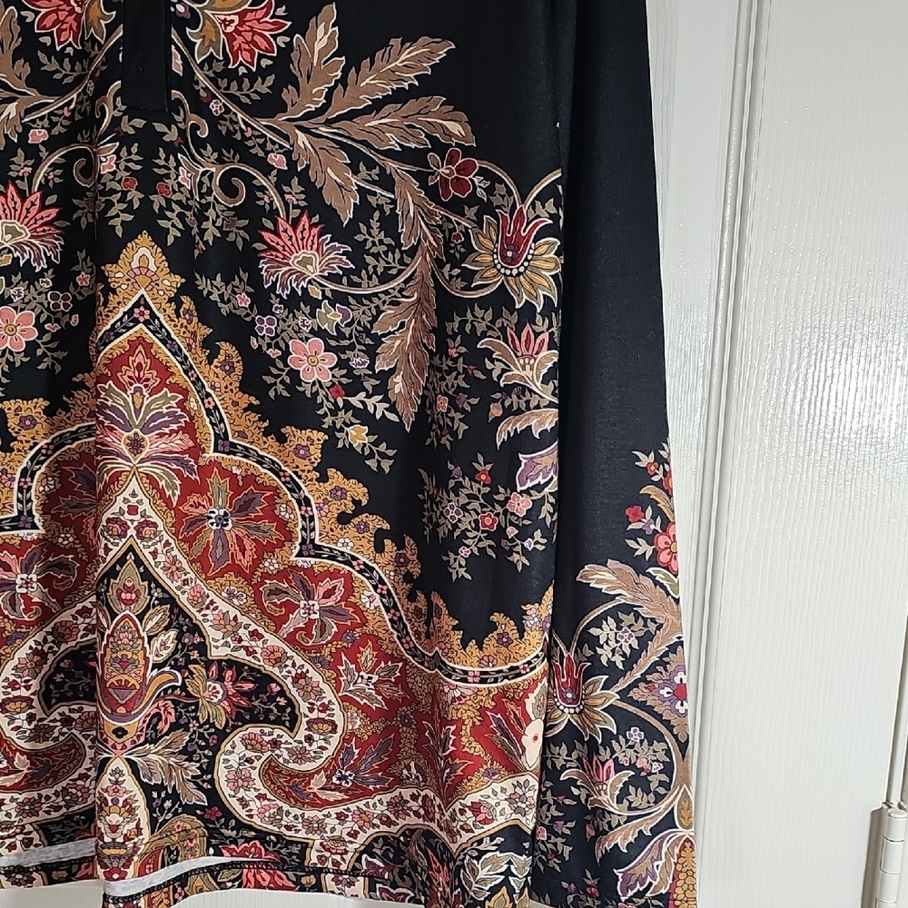 New Whimseygoth Paisley Womens Boho Floral Women's Top XL - Picture 8 of 10